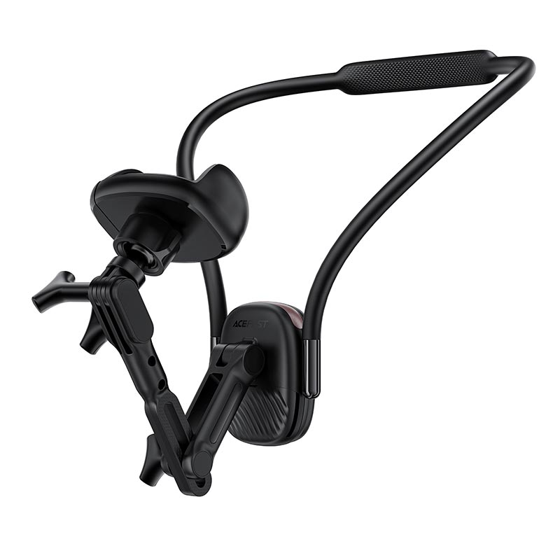 Шийне кріплення-тримач для смартфона та екшн-камери ACEFAST Clamp Type Neck-Hanging Holder E33 (із затискачем) Чорний